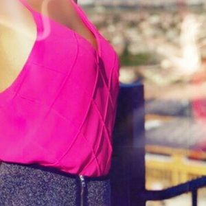 Pink top great for date night !